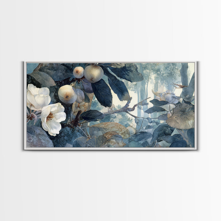 Apple Tree in Summer Orchard Canvas Print, Impressionist Art, Textured Wall Art, Living Room Decor, Fine Art, Impression, IMP-2x1-61