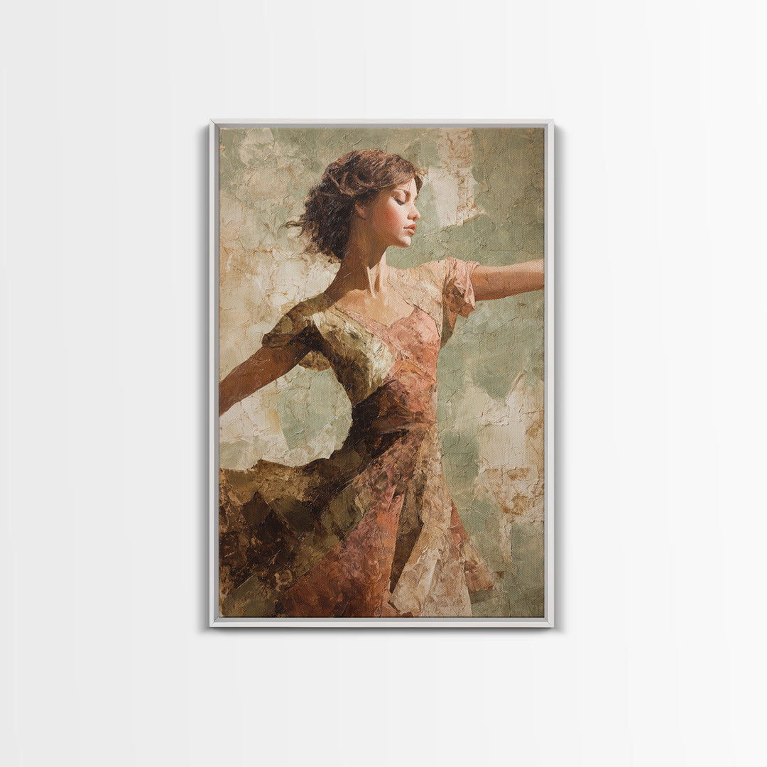 Dancers Suggested by Soft Moving Brushwork Canvas Print, Impressionist Art, Original Painting, Living Room Decor, Impression, IMP-2x3-23