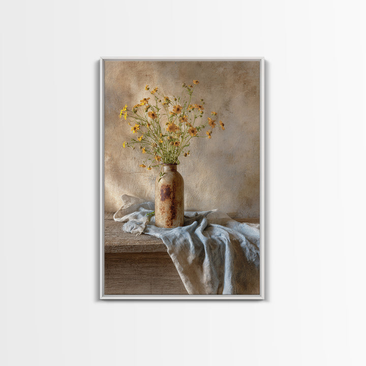 Country Lane with Flickering Sunlight Framed Canvas Print, Impressionist Art, Minimalist Decor, Living Room Decor, Impression, IMP-2x3-30