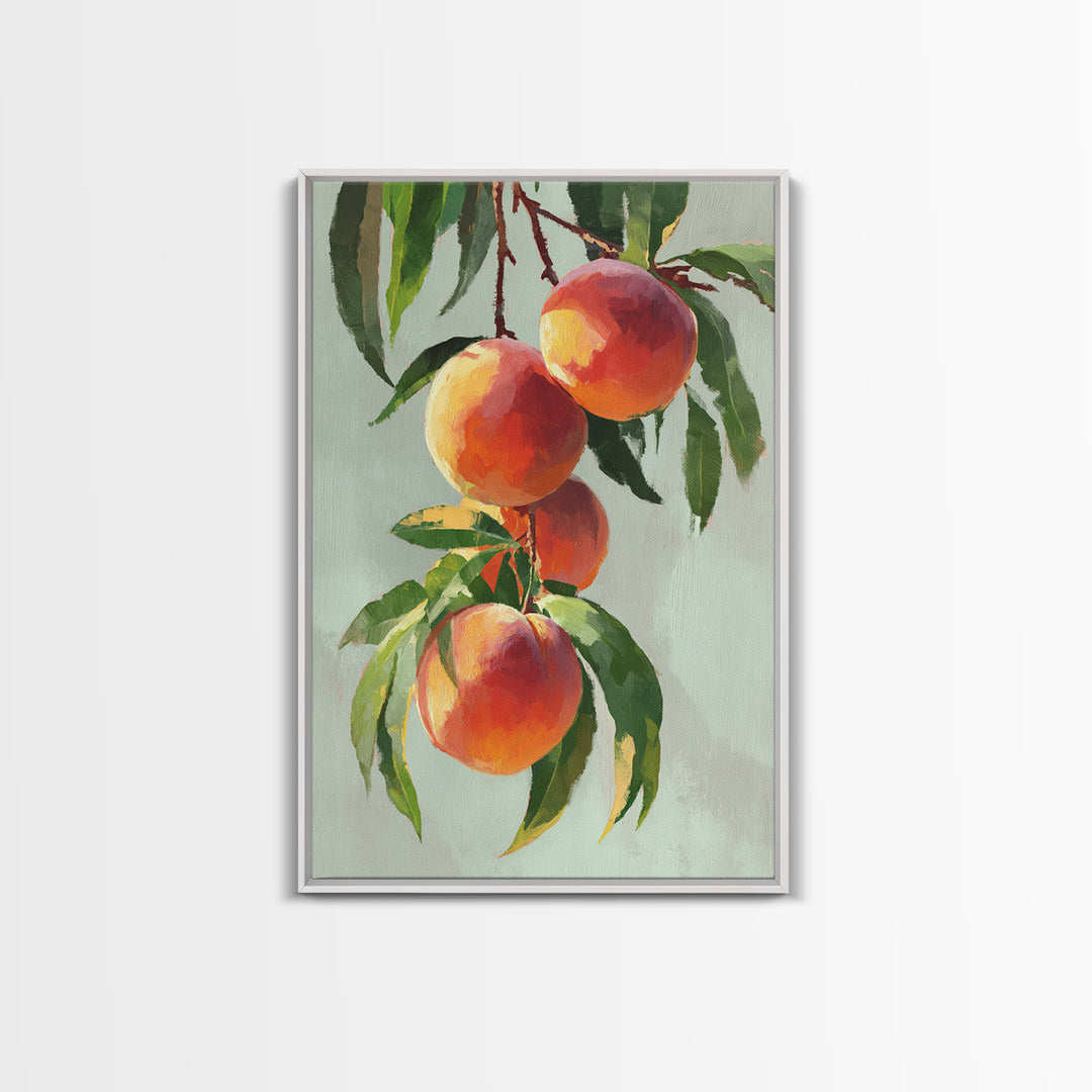 Still Life of Peaches Canvas Print, Impressionist Art, Fine Art Print, Living Room Decor, Fine Art, Impression, Painting, IMP-2x3-7