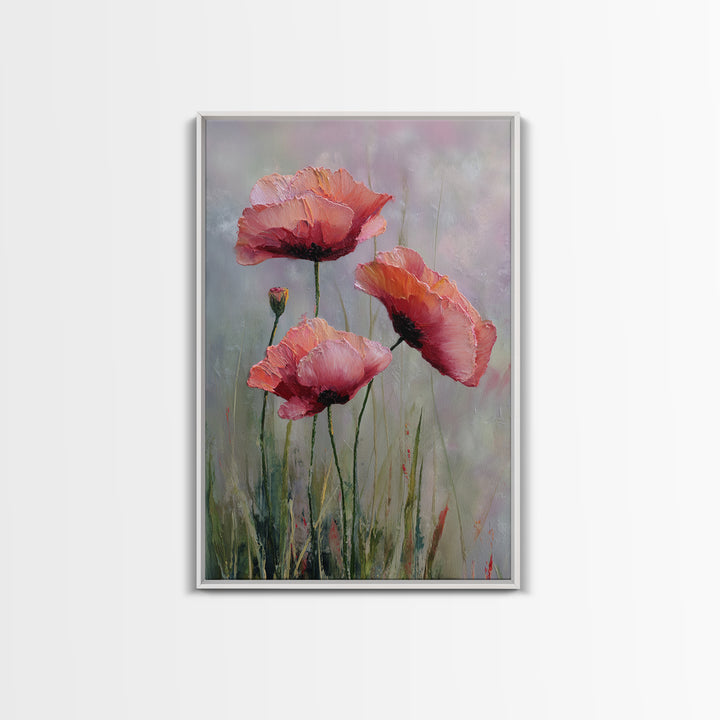 Mountain Lake with Sparkling Reflections Framed Canvas Print, Impressionist Art, Original Art, Living Room Decor, Impression, IMP-2x3-80