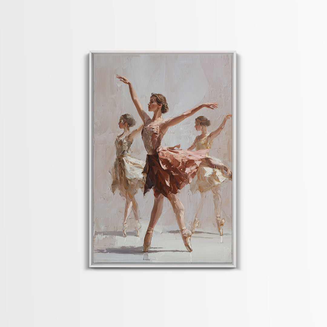 Dancers Suggested by Soft Moving Brushwork Canvas Print, Impressionist Art, Living Room Art, Living Room Decor, Oil Painting, IMP-2x3-95
