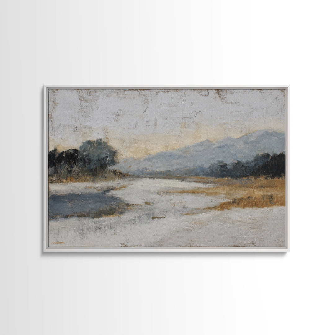 Dancers Suggested by Soft Moving Brushwork Canvas Print, Impressionist Art, Horizontal Wall Art, Living Room Decor, Impression, IMP-3x2-91