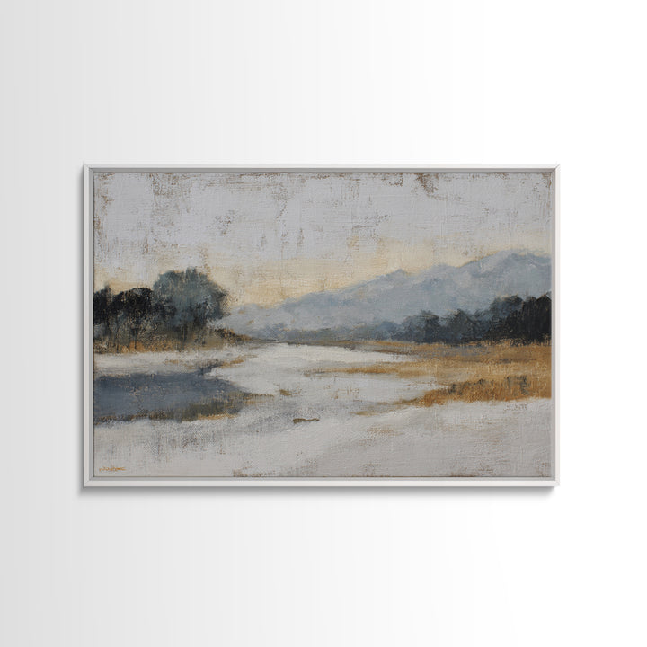 Dancers Suggested by Soft Moving Brushwork Canvas Print, Impressionist Art, Horizontal Wall Art, Living Room Decor, Impression, IMP-3x2-91