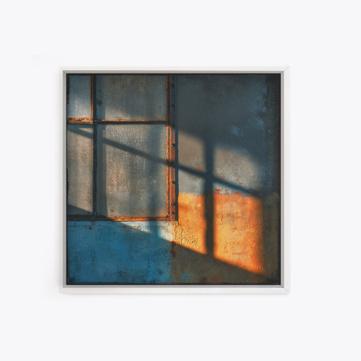 Old Factory Window Canvas Print, Industrial Art, Home Decor, Living Room Decor, Foundry, Abstract Art, Textured Wall Art, IND-1x1-98