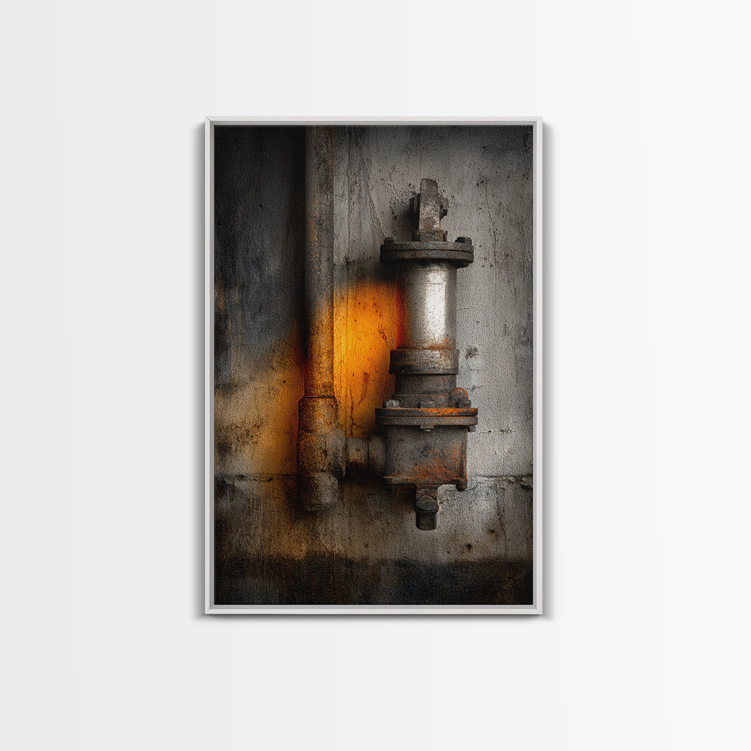 Old Factory Window Canvas Print, Industrial Art, Decor, Living Room Decor, Fine Art, Foundry, Black and White Wall Art, IND-2x3-10
