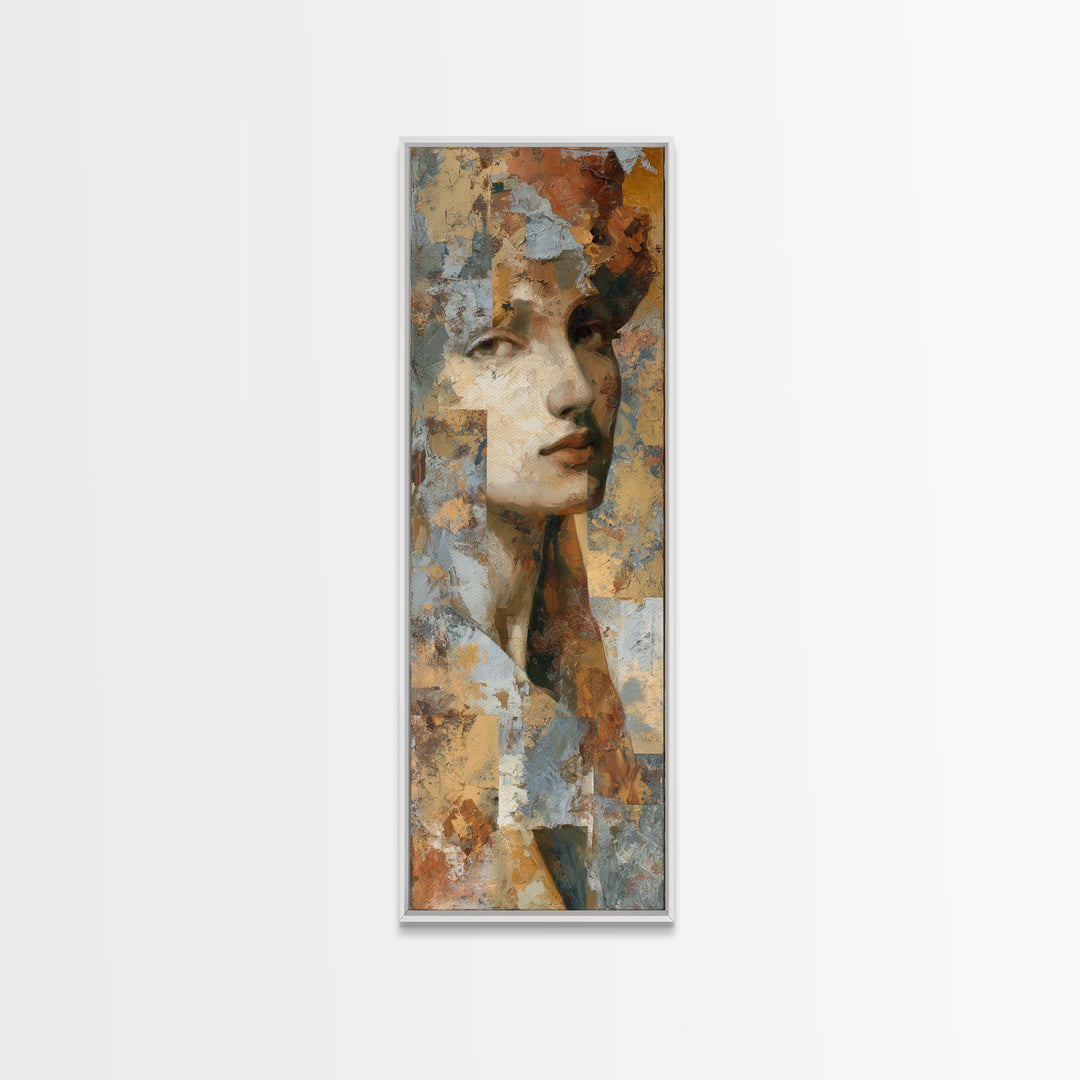 Renaissance Inspired Portrait with Modern Softness Canvas Print, Italian Villa Art, Living Room Decor, Fine Art, Villa, IVA-1x3-6