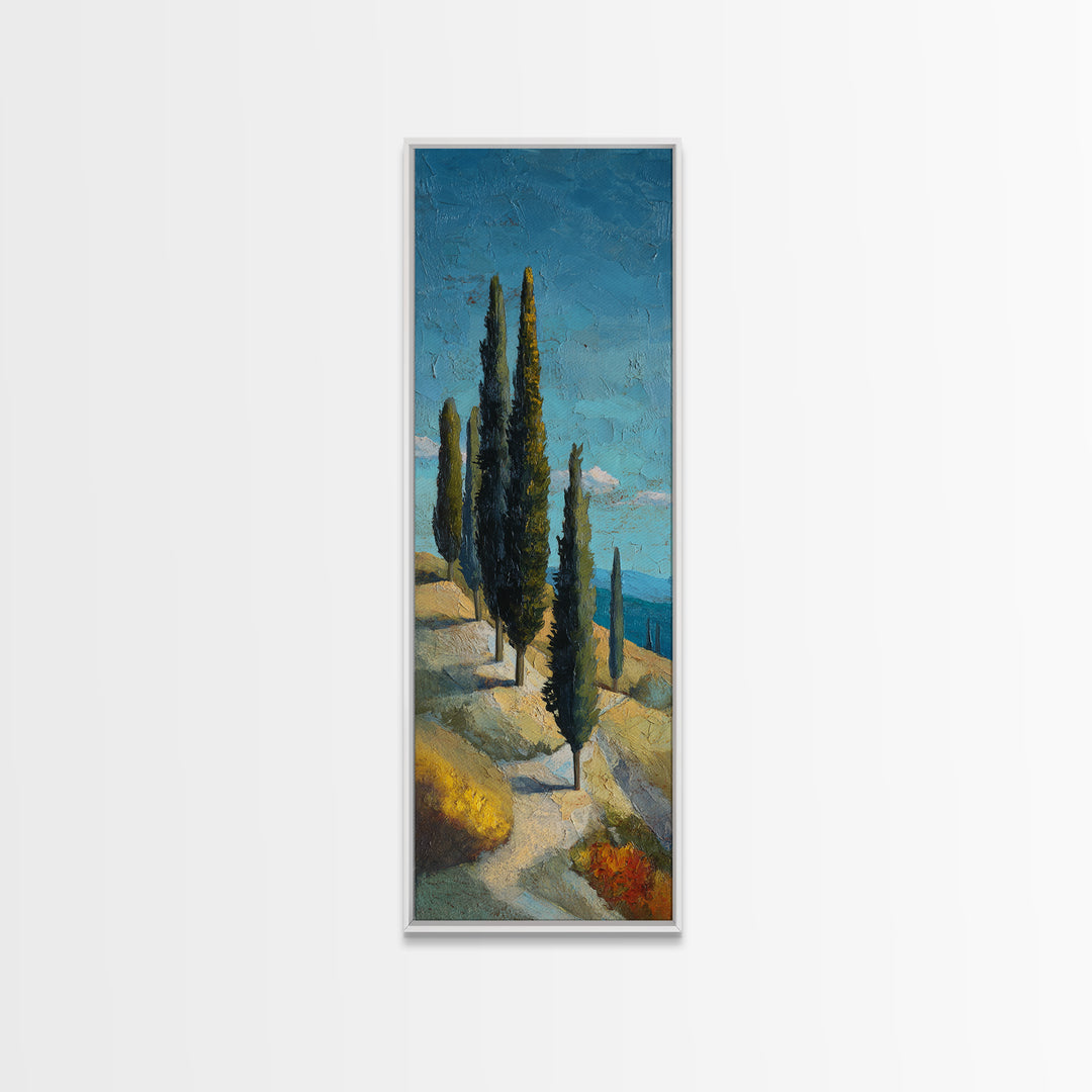 Terra Cotta Pot Canvas Print, Italian Villa Art, Living Room Art, Living Room Decor, Oil Painting, Villa, Neutral Decor, IVA-1x3-82