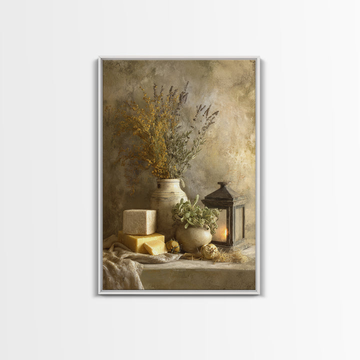 Pasta Herbs and Tomatoes Still Life Canvas Print, Italian Villa Art, Fine Art Print, Living Room Decor, Fine Art, Villa, IVA-2x3-99