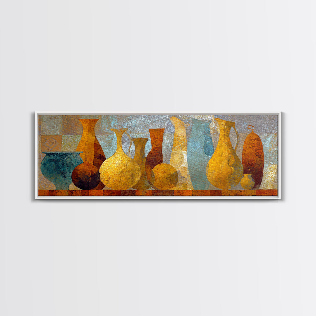 Venetian Canal Reflection Without City Crowd Canvas Print, Italian Villa Art, Gallery Wall Set, Living Room Decor, Villa, IVA-3x1-12