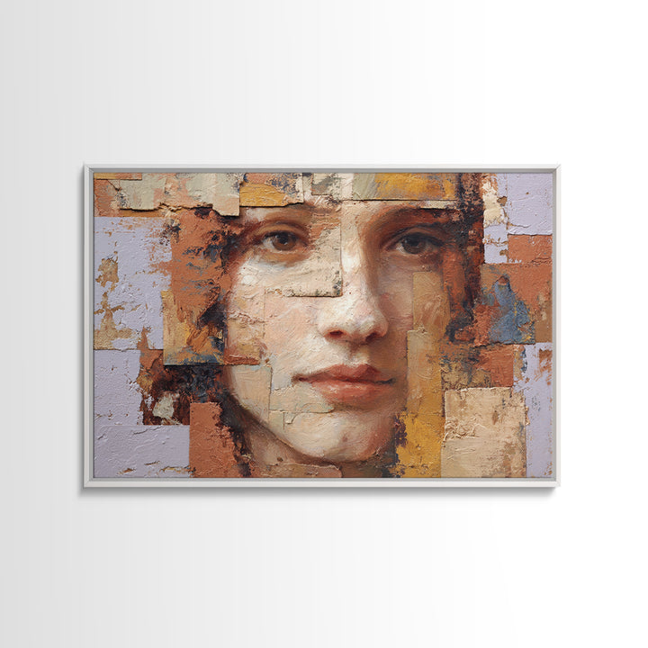 Renaissance Inspired Portrait with Modern Softness Canvas Print, Italian Villa Art, Oil Painting, Living Room Decor, Villa, IVA-3x2-46