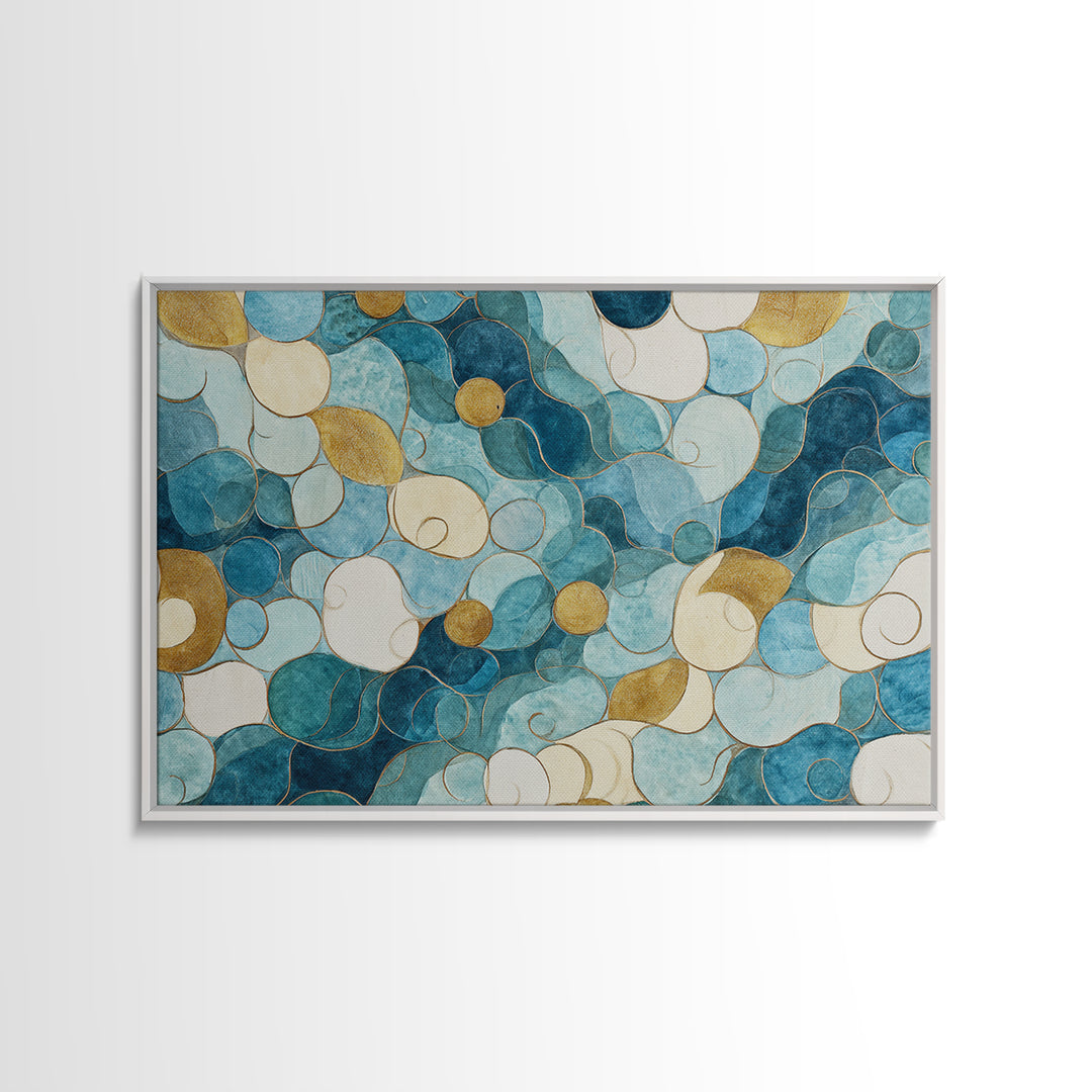 Venetian Canal Reflection Without City Crowd Canvas Print, Italian Villa Art, Original Painting, Living Room Decor, Villa, IVA-3x2-48