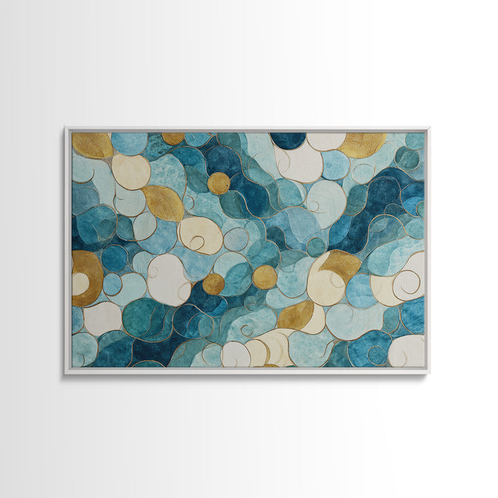 Venetian Canal Reflection Without City Crowd Canvas Print, Italian Villa Art, Original Painting, Living Room Decor, Villa, IVA-3x2-48