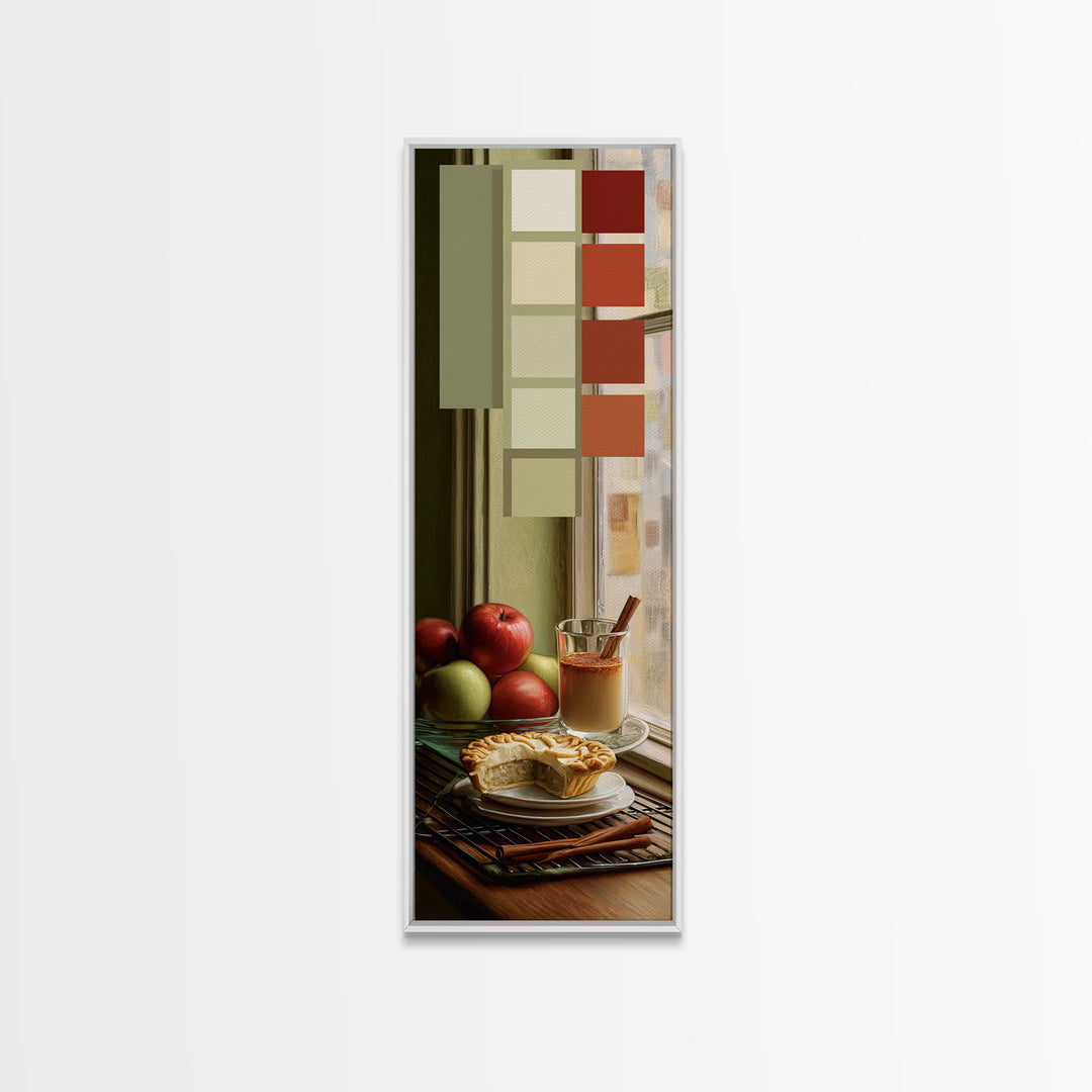 Apple Pie Cooling Canvas Print, Kitchen Art, Art Deco, Kitchen Decor, Fine Art, Kitchen, Poster Art, Trendy Wall Art, KIT-1x3-68