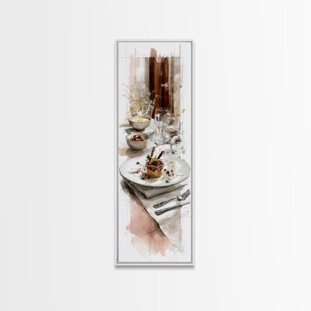 Apple Pie Cooling Framed Canvas Print, Kitchen Art, Kitchen Decor, Fine Art, Kitchen, Kitchen Art Print, Bar Cart Decor, KIT-1x3-92