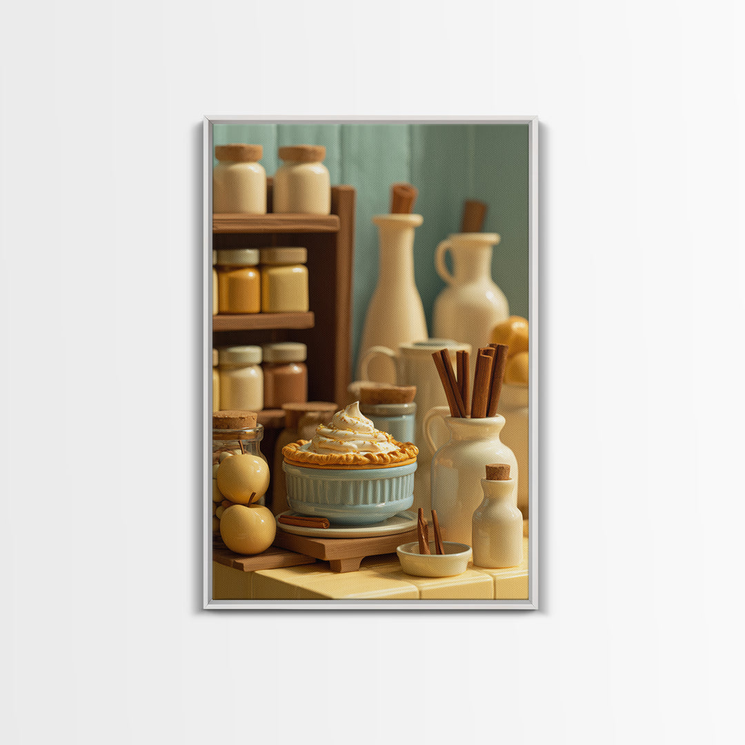 Apple Pie Cooling Canvas Print, Kitchen Art, Kitchen Prints, Kitchen Decor, Fine Art, Kitchen, Statement Artwork, Boho Decor, KIT-2x3-16