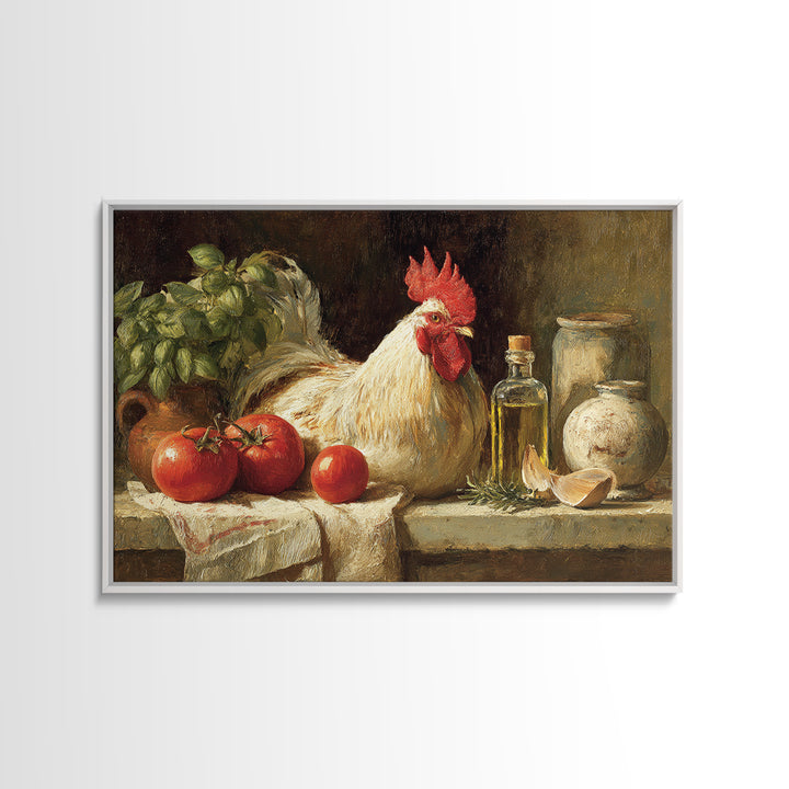 Rooster Portrait for Country Kitchen Charm Canvas Print, Kitchen Art, Neutral Decor, Kitchen Decor, Fine Art, Kitchen, KIT-3x2-68