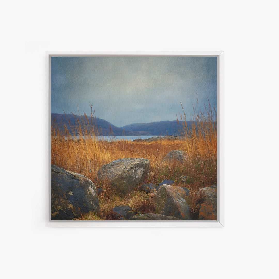 Rocky Scottish Highland Canvas Print, Landscape Art, Gallery Decor, Living Room Decor, Fine Art, Horizon, Wall Art, Home Decor, LAN-1x1-17