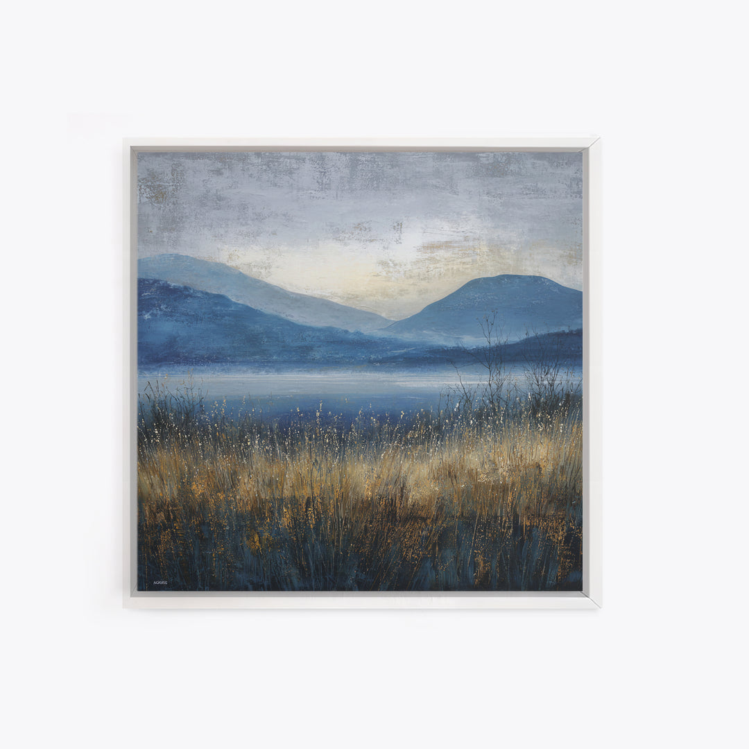 Misty Mountain Valley at Sunrise Canvas Print, Landscape Art, Room Decor, Living Room Decor, Fine Art, Horizon, LAN-1x1-49