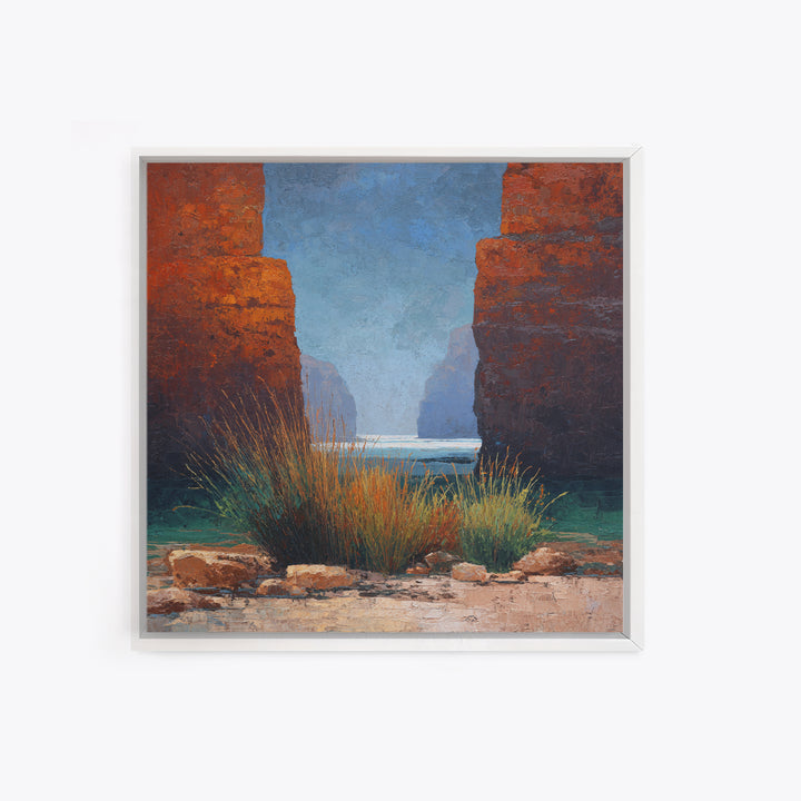 Red Canyon Walls Canvas Print, Landscape Art, Fine Art Print, Living Room Decor, Fine Art, Horizon, Digital Prints, Art Prints, LAN-1x1-5