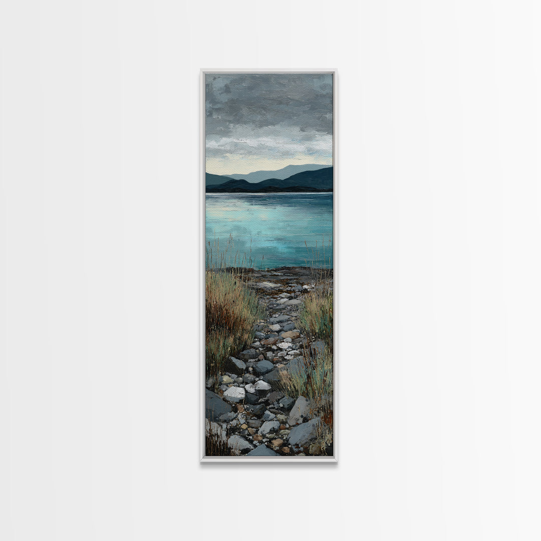 Rocky Scottish Highland Canvas Print, Landscape Art, Fine Art Print, Living Room Decor, Fine Art, Horizon, Digital Prints, LAN-1x3-5