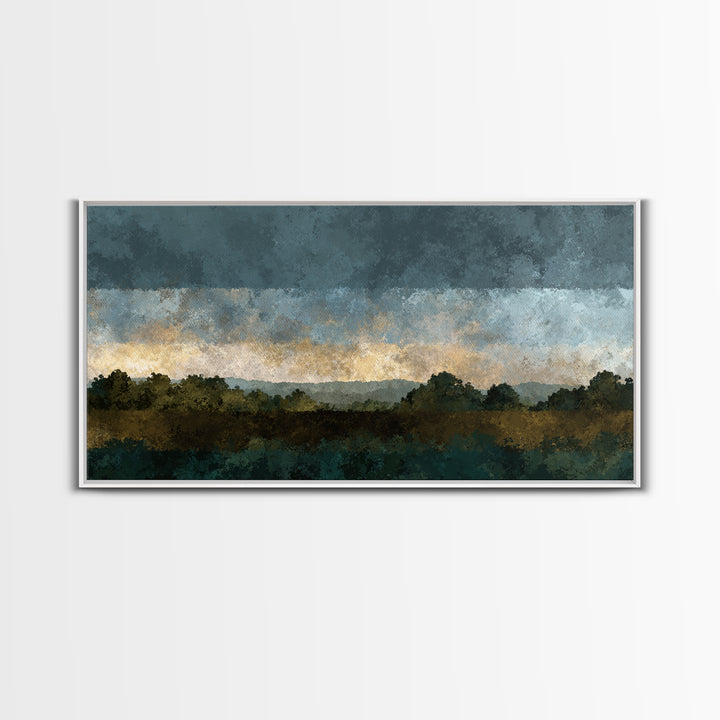 Old Country Road Canvas Print, Landscape Art, Printable Wall Art, Living Room Decor, Oil Painting, Horizon, Horizontal Wall Art, LAN-2x1-64