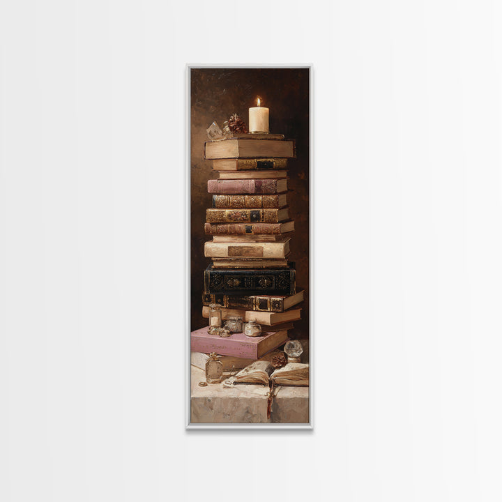 Ancient Book with Brass Clasps Canvas Print, Library Art, Modern Decor, Library Decor, Fine Art, Archive, Wall Decor, LIB-1x3-49