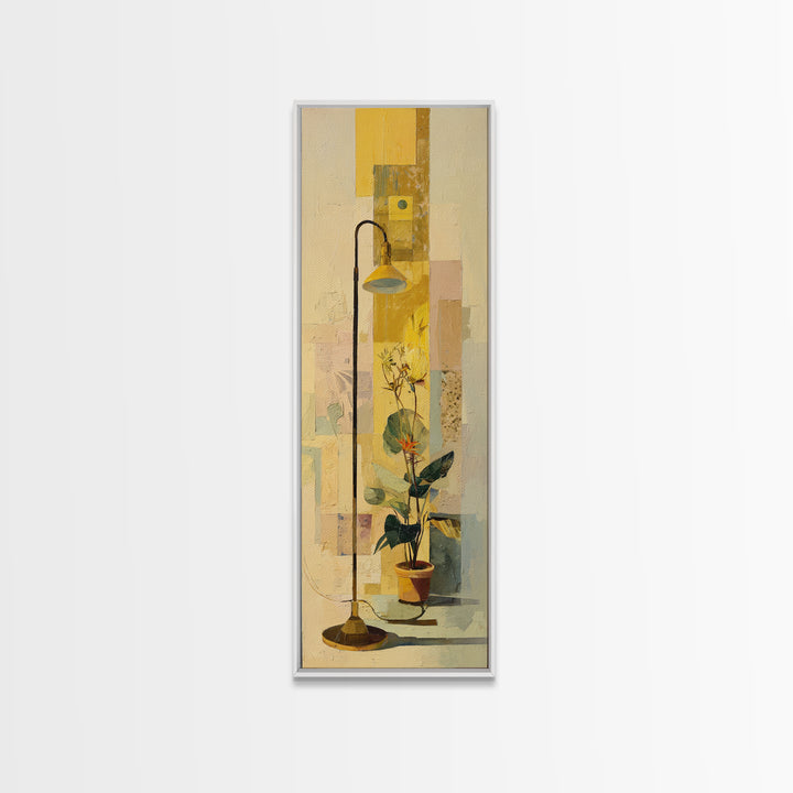 Rolling Library Ladder Framed Canvas Print, Library Art, Statement Artwork, Library Decor, Fine Art, Archive, Art Print, LIB-1x3-87
