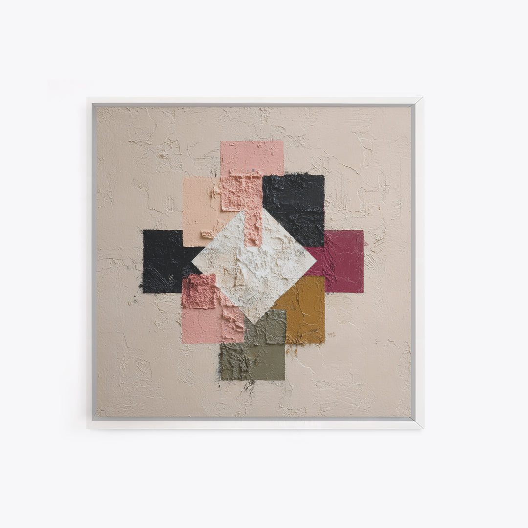 Minimal Eyes and Nose Composition Canvas Print, Line Art, Modern Decor, Living Room Decor, Abstract Art, Line, Contemporary Art, LIN-1x1-14