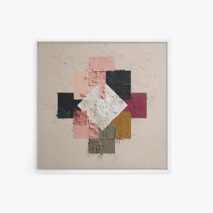 Minimal Eyes and Nose Composition Canvas Print, Line Art, Modern Decor, Living Room Decor, Abstract Art, Line, Contemporary Art, LIN-1x1-14