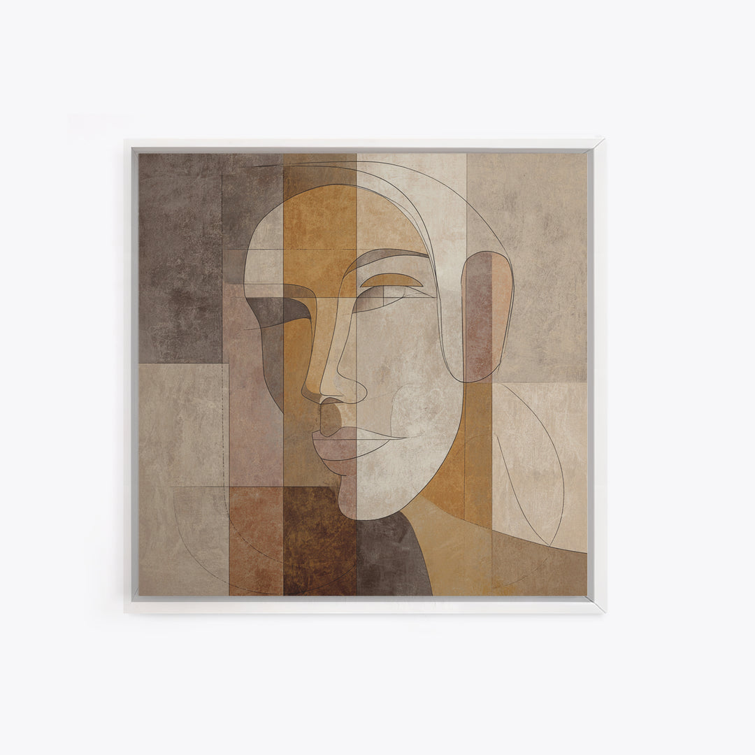 Continuous Line Female Face Canvas Print, Line Art, Art, Living Room Decor, Oil Painting, Line, Boho Wall Decor, Boho Decor, LIN-1x1-49