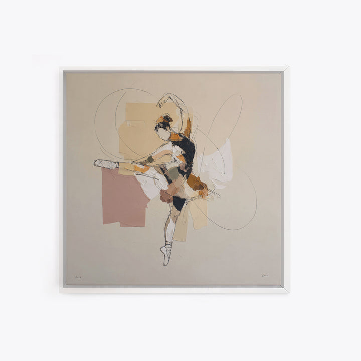 Continuous Line Dancer Canvas Print, Line Art, Neutral Decor, Living Room Decor, Abstract Art, Line, Custom Portrait, LIN-1x1-55