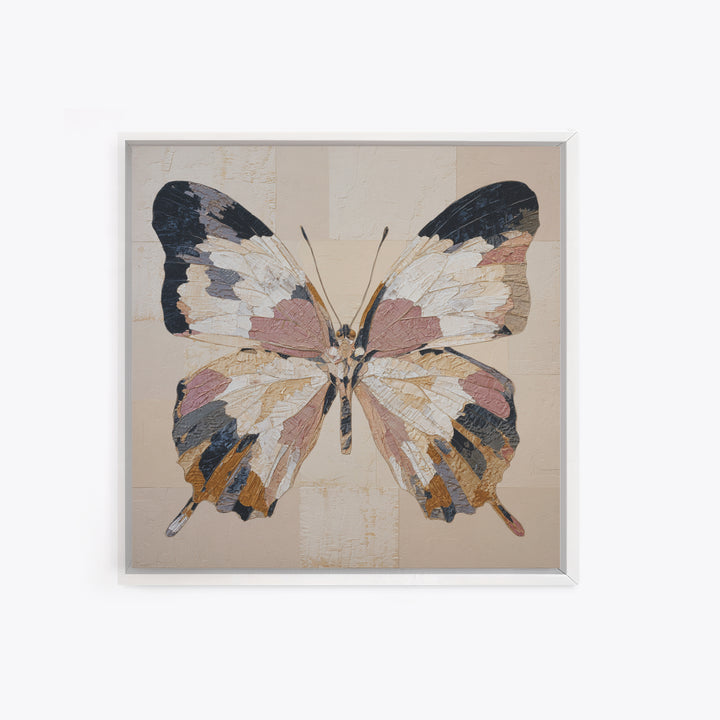 Line Art Butterfly Framed Canvas Print, Line Art, Gallery Decor, Living Room Decor, Fine Art, Line, Home Decor, Wall Decor, LIN-1x1-70