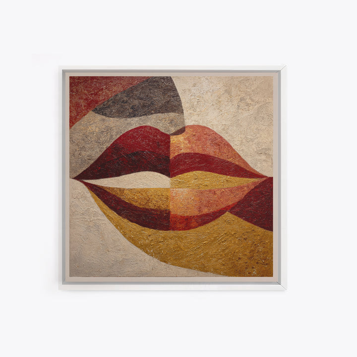 Abstract Lips and Hand Fashion Sketch Canvas Print, Line Art, Luxury Decor, Living Room Decor, Fine Art, Line, Printable, LIN-1x1-90
