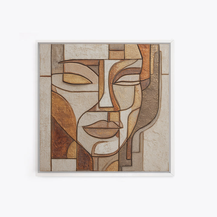 Continuous Line Female Face Canvas Print, Line Art, Modern Wall Art, Living Room Decor, Fine Art, Line, Bird Wall Art, LIN-1x1-97