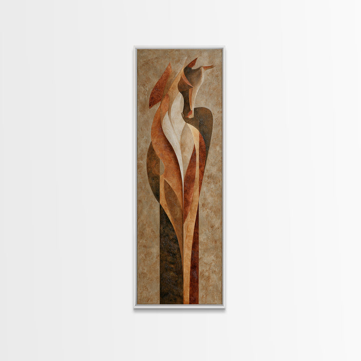 Abstract Horse Formed from Graceful Contour Canvas Print, Line Art, Printable Art, Living Room Decor, Abstract Art, Line, LIN-1x3-16