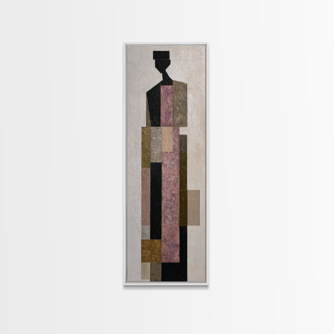 Minimal Eyes and Nose Composition Canvas Print, Line Art, Fine Art Print, Living Room Decor, Abstract Art, Line, Wall Decor, LIN-1x3-2