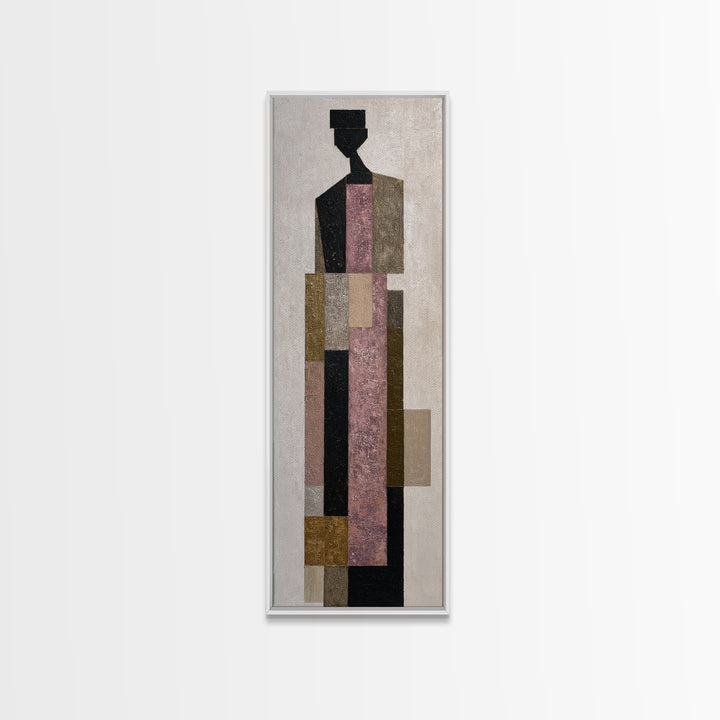 Minimal Eyes and Nose Composition Canvas Print, Line Art, Fine Art Print, Living Room Decor, Abstract Art, Line, Wall Decor, LIN-1x3-2