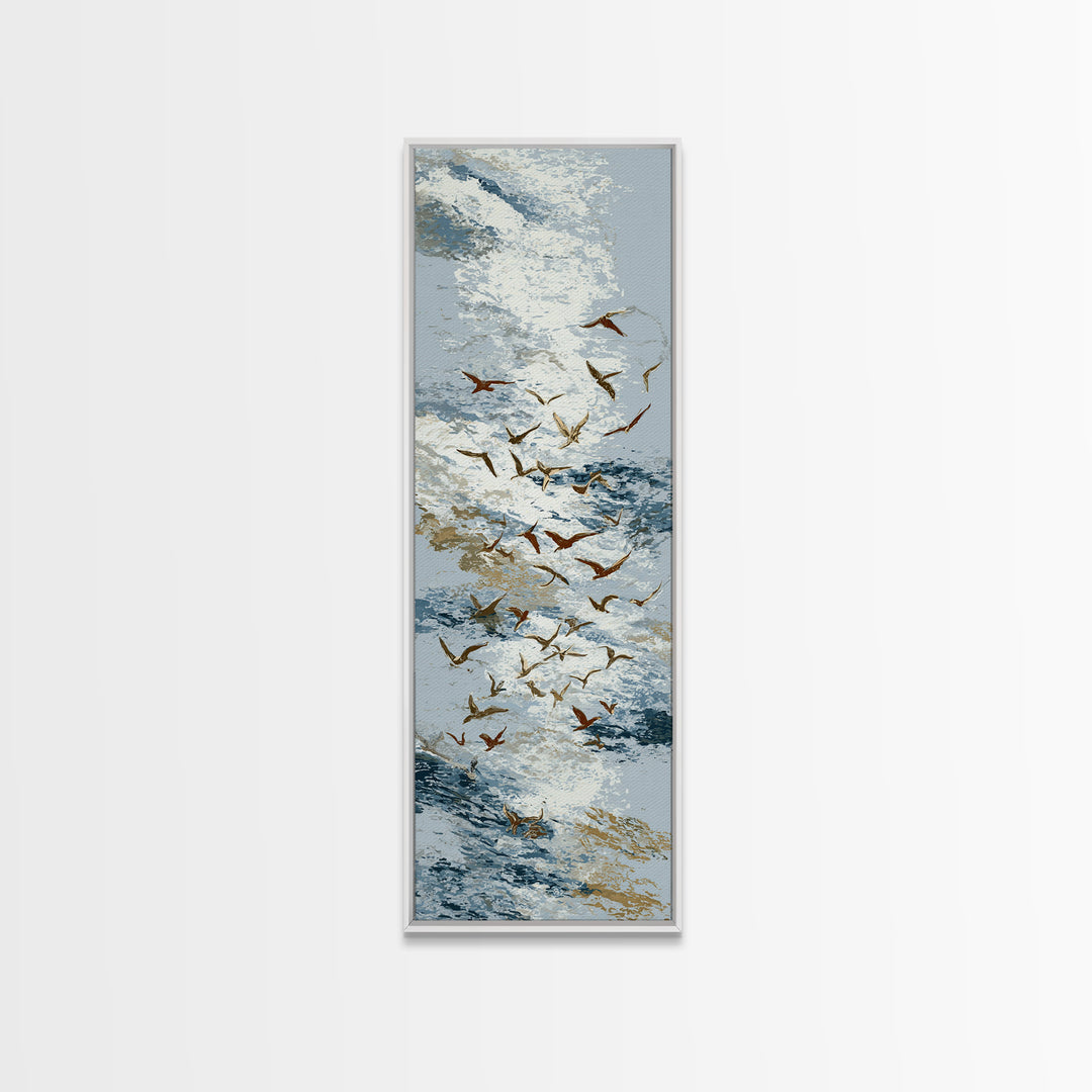 Single Line Bird Canvas Print, Line Art, Living Room Art, Living Room Decor, Abstract Art, Line, Art Print, Textured Painting, LIN-1x3-23