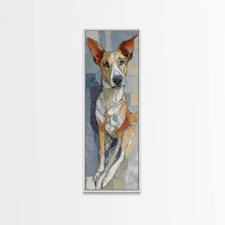 Continuous Line Dog Portrait Canvas Print, Line Art, Minimalist Wall Art, Living Room Decor, Fine Art, Line, Fine Art Print, LIN-1x3-73