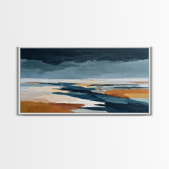 Minimal Eyes and Nose Composition Framed Canvas Print, Line Art, Decor, Living Room Decor, Abstract Art, Line, LIN-2x1-10