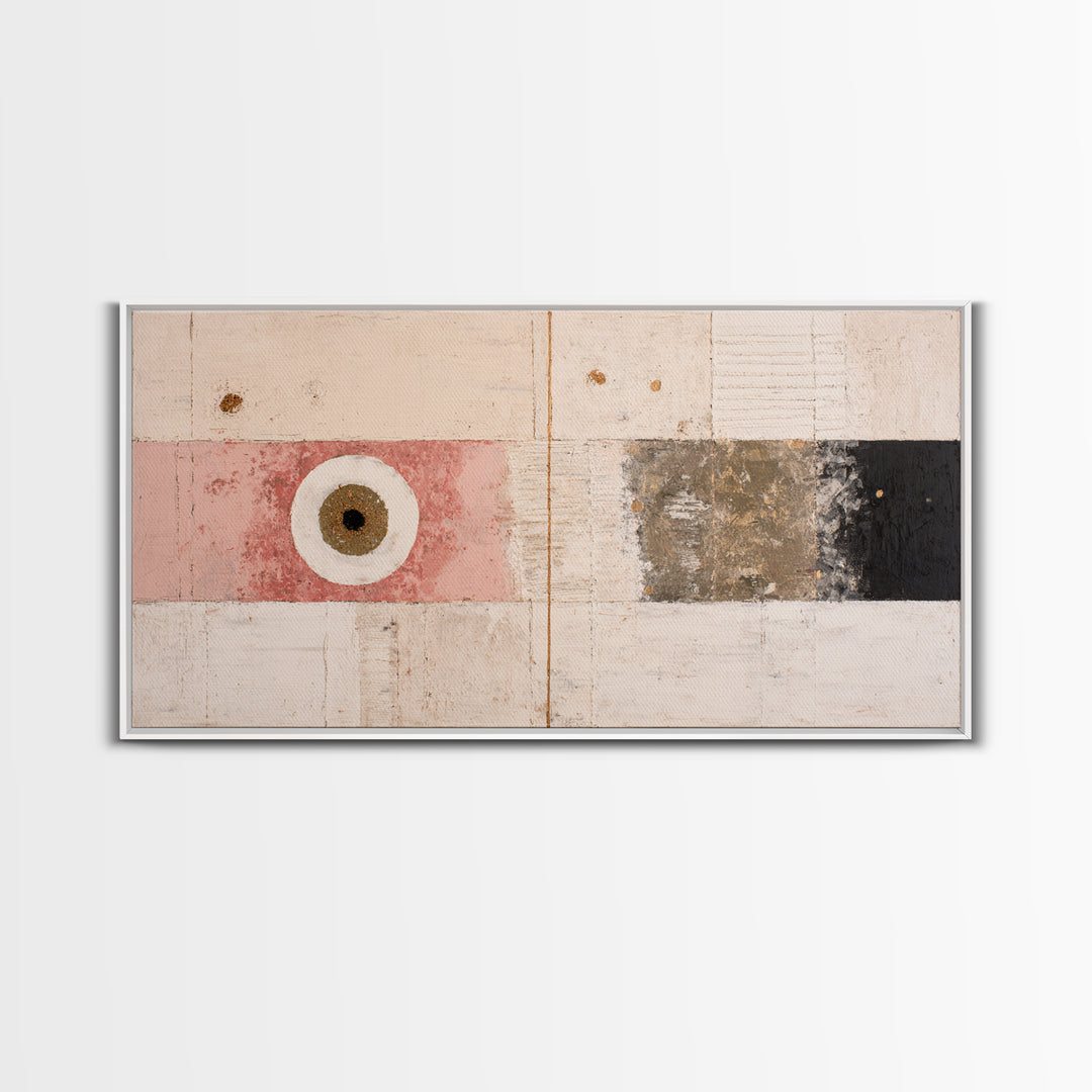 Minimal Eyes and Nose Composition Canvas Print, Line Art, Printable Art, Living Room Decor, Abstract Art, Line, LIN-2x1-58