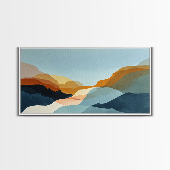 Minimal Eyes and Nose Composition Canvas Print, Line Art, Printable Art, Living Room Decor, Abstract Art, Line, LIN-2x1-82