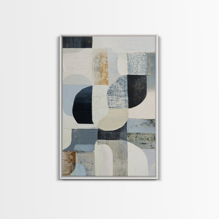 Line Art Shell and Coastal Forms Canvas Print, Line Art, Living Room Wall Art, Living Room Decor, Abstract Art, Line, LIN-2x3-23