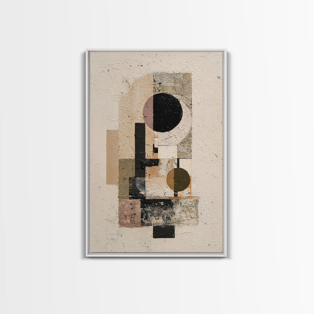 Minimal Eyes and Nose Composition Framed Canvas Print, Line Art, Digital Wall Art, Living Room Decor, Fine Art, Line, LIN-2x3-46