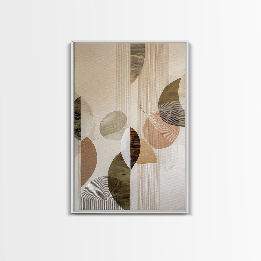 Line Art Shell and Coastal Forms Canvas Print, Line Art, Modern Decor, Living Room Decor, Fine Art, Line, Contemporary Art, LIN-2x3-71