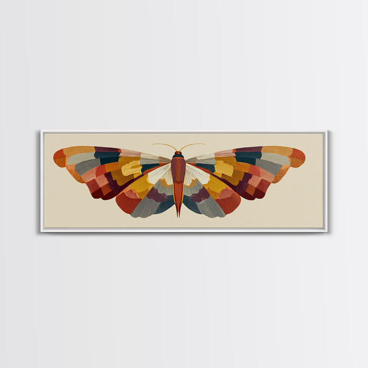 Line Art Butterfly Canvas Print, Line Art, Living Room Wall Art, Living Room Decor, Fine Art, Line, Aesthetic Prints, LIN-3x1-38