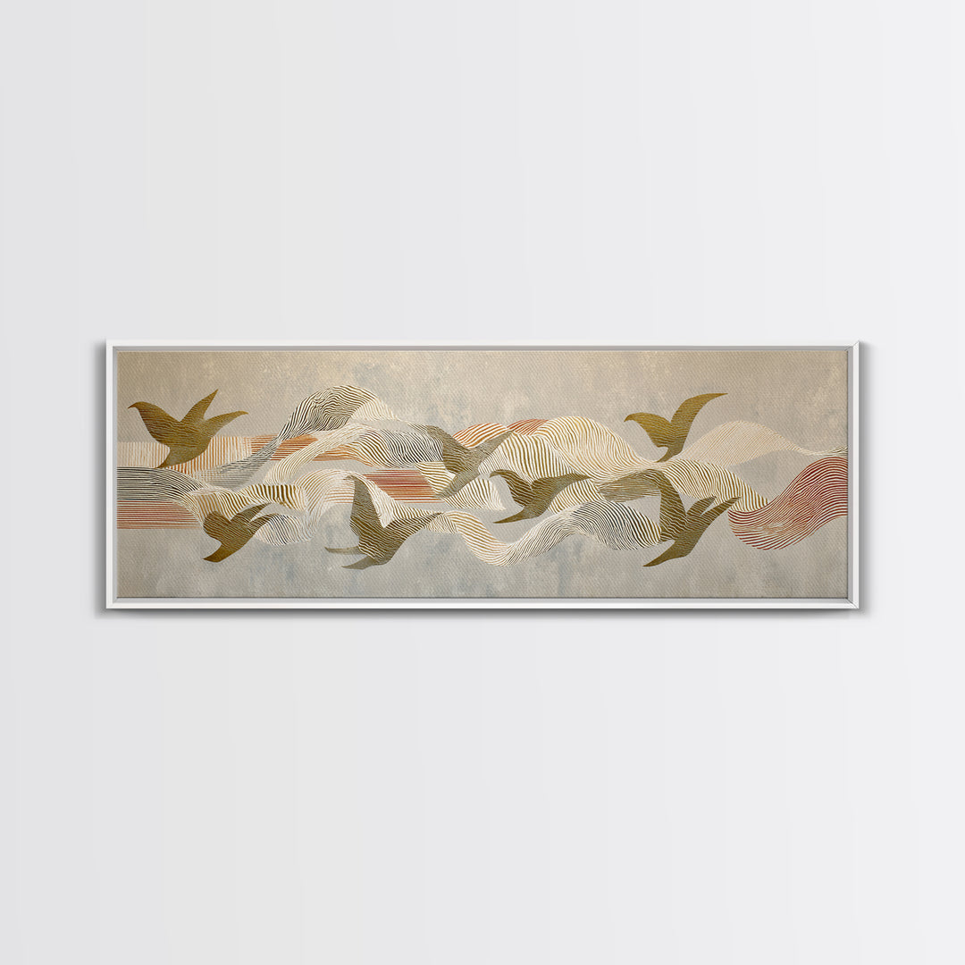 Single Line Bird Canvas Print, Line Art, Living Room Wall Art, Living Room Decor, Abstract Art, Line, Aesthetic Prints, LIN-3x1-75