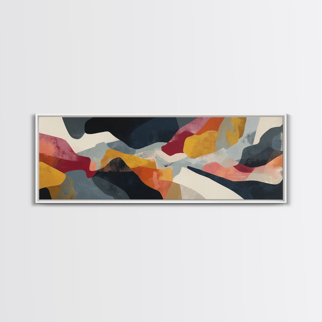 Abstract Horse Formed from Graceful Contour Canvas Print, Line Art, Canvas Art, Living Room Decor, Line, Jesus Wall Art, LIN-3x1-92