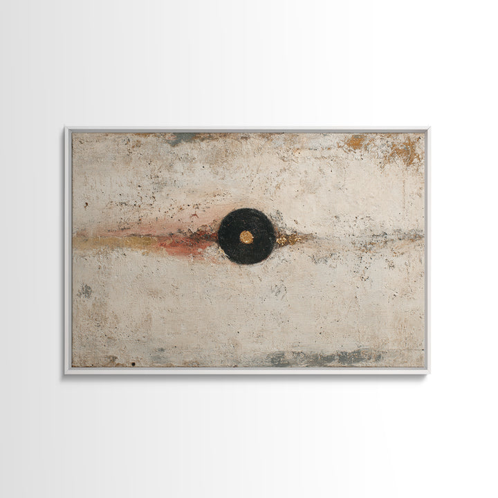 Minimal Eyes and Nose Composition Framed Canvas Print, Line Art, Gallery Decor, Living Room Decor, Abstract Art, Line, LIN-3x2-90